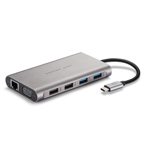 PepperJobs 11 in 1 USB-C Hub w/VGA, 3.5mm, LAN